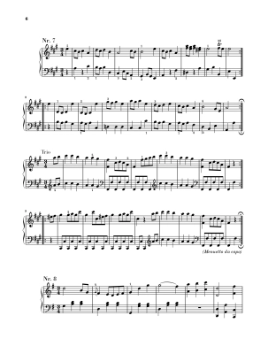 Eight Minuets K. 315a (315g) - Mozart/Scheideler - Piano - Sheet Music