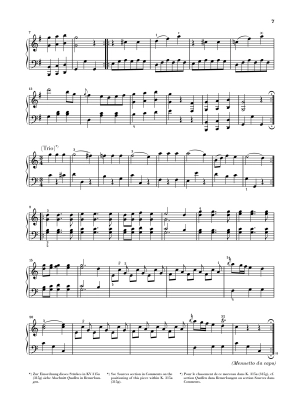 Eight Minuets K. 315a (315g) - Mozart/Scheideler - Piano - Sheet Music