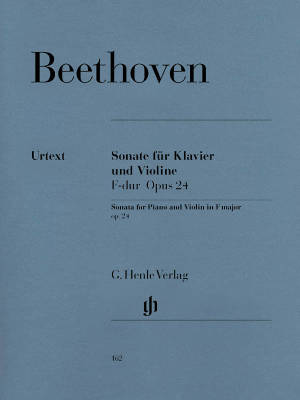 G. Henle Verlag - Violin Sonata F major op. 24 (Spring) - Beethoven/Brandenburg - Violin/Piano - Sheet Music