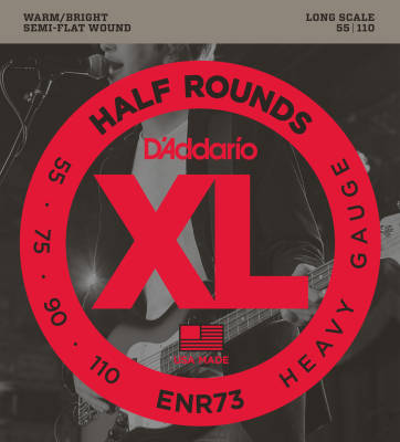 DAddario - ENR73 - Half Rounds LONG SCALE 55-110