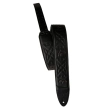 PRS Guitars - 2.4 Padded Guitar Strap w\/RAS, Custom Leather, Faux Birds - Black