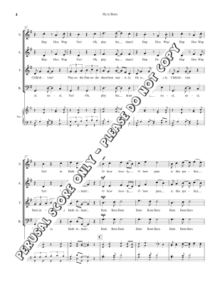 He is Born - French Carol/Denis - SATB