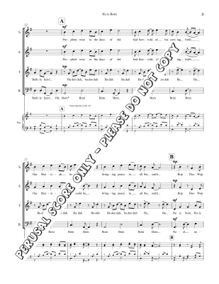 He is Born - French Carol/Denis - SATB