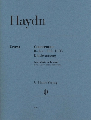 G. Henle Verlag - Concertante B flat major Hob. I:105 for Oboe, Bassoon, Violin, Violoncello and Orchestra (Piano Reduction) - Haydn/Gerlach - Score/Parts