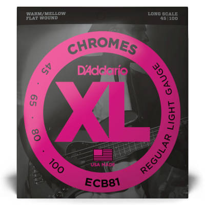 ECB81 - Chromes Flat Wound LONG SCALE 45-100