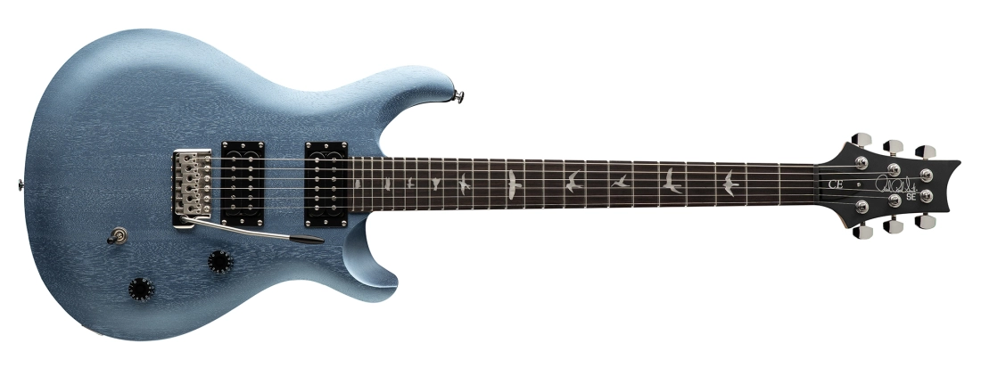 SE CE 24 Standard Satin Electric Guitar with Gigbag - Ice Blue Metallic