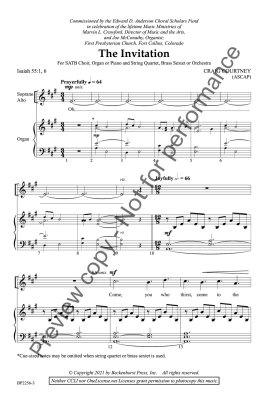 Divine Encounter: I. The Invitation - Courtney - SATB