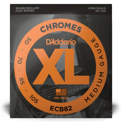 ECB82 - Chromes Flat Wound LONG SCALE 50-105