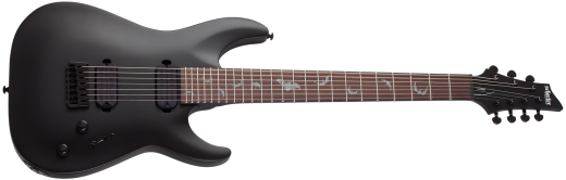Schecter Damien-7 7-String Electric Guitar - Satin Black