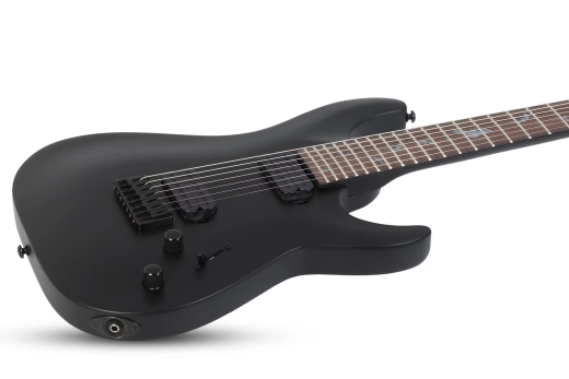 Damien-7 7-String Electric Guitar - Satin Black