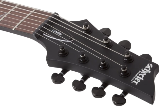 Damien-7 7-String Electric Guitar - Satin Black