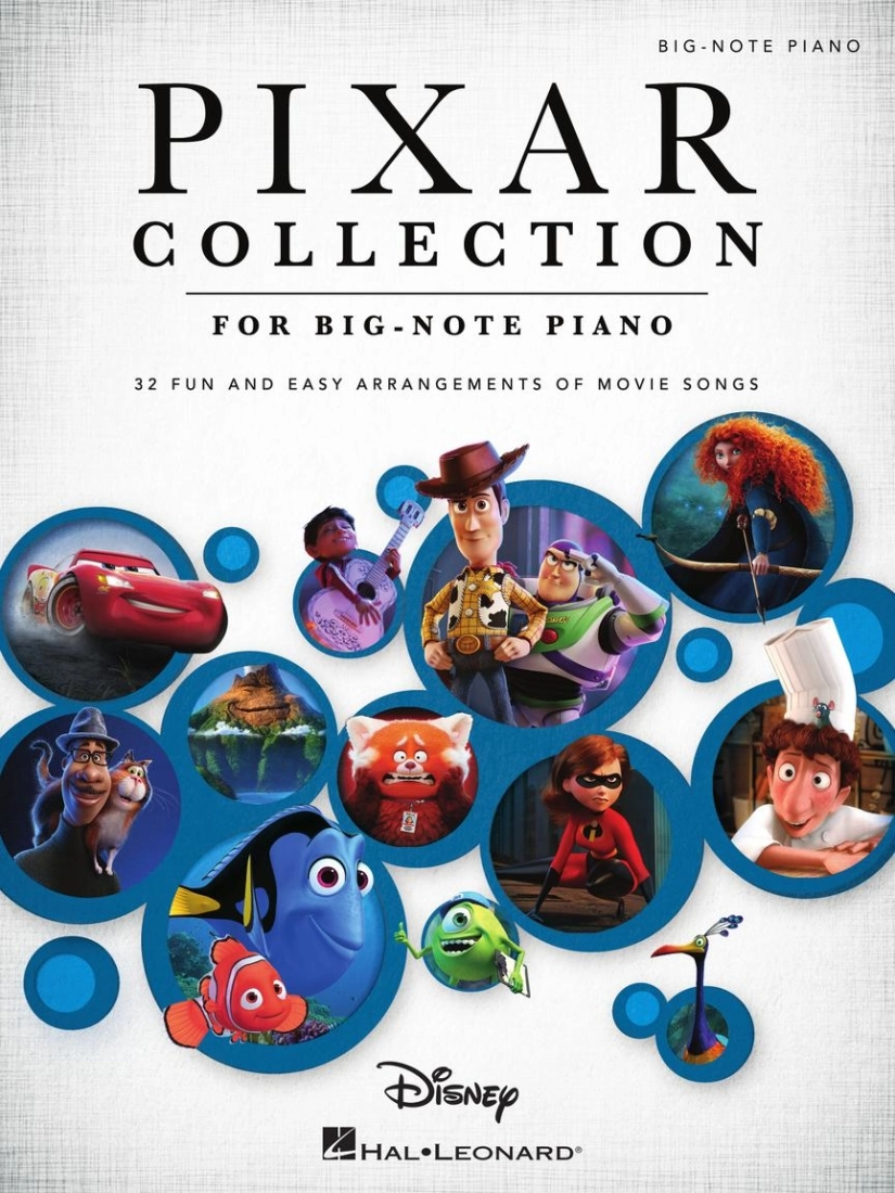 Pixar Collection for Big-Note Piano: 32 Fun and Easy Arrangements of Movie Songs - Book