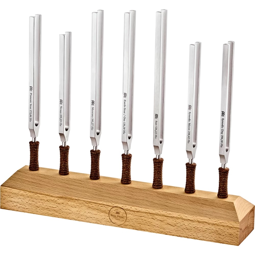 Sonic Energy Planetary Tuned Therapy Tuning Fork Set with Holder (7pc)