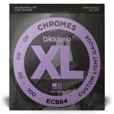 ECB84 - Chromes Flat Wound LONG SCALE 40-100