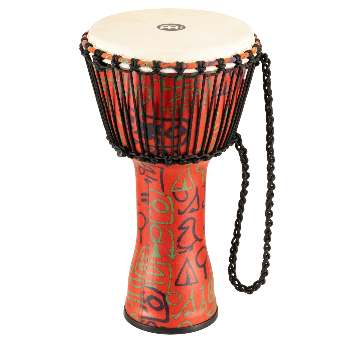 Roped Tuned 10\'\' Synthetic Djembe, Goat Skin Head - Pharaoh\'s Script