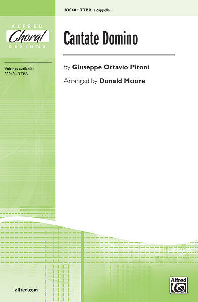 Cantate Domino - Pitoni/Moore - TTBB