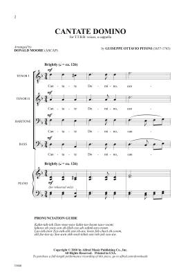 Cantate Domino - Pitoni/Moore - TTBB