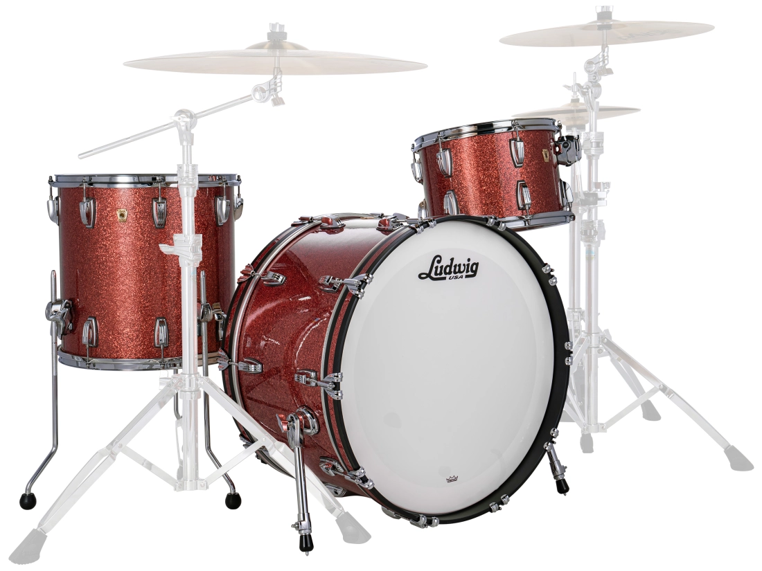 Classic Maple Pro Beat 3-Piece Shell Pack (24,13,16) - Copper Hybrid Sparkle