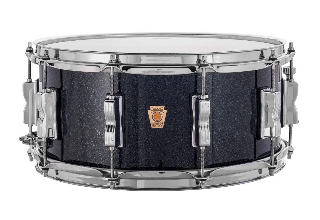 Classic Maple 6.5x14\'\' Snare Drum - Black Hybrid Sparkle