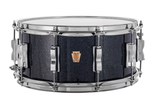 Ludwig Drums - Classic Maple 6.5x14 Snare Drum - Black Hybrid Sparkle