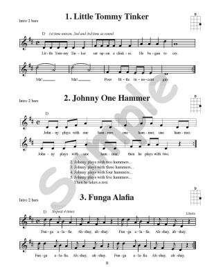 Easy Ukulele Songs in D, Student Book - Gagne - Ukulele - Book/Media Online