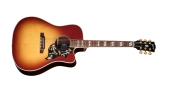 Gibson - Hummingbird Standard Rosewood EC Acoustic\/Electric Guitar with Hardshell Case - Rosewood Burst