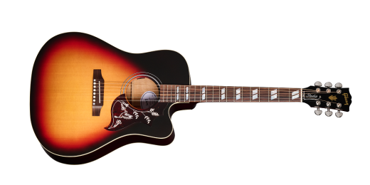 Gibson - Hummingbird Studio EC Acoustic/Electric Guitar with Hardshell Case - Tri-Burst Satin