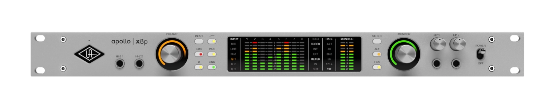 Apollo x8p Gen 2 Thunderbolt Audio Interface - Essentials+ Edition