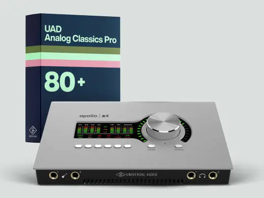 Universal Audio - Apollo x4 | Gen 2  Thunderbolt Audio Interface - UAD Analog Classics Pro
