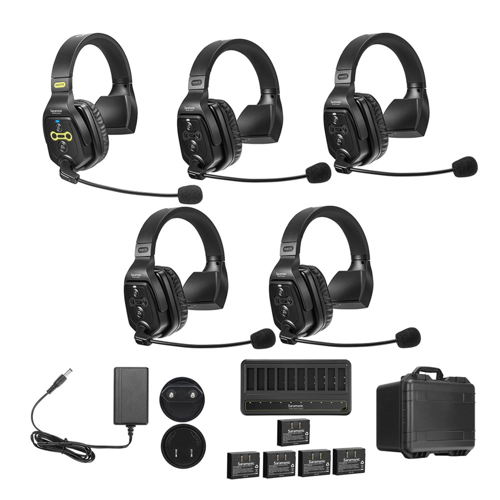 WT5S WiTalk 5 Person Single Earphone Intercom Set