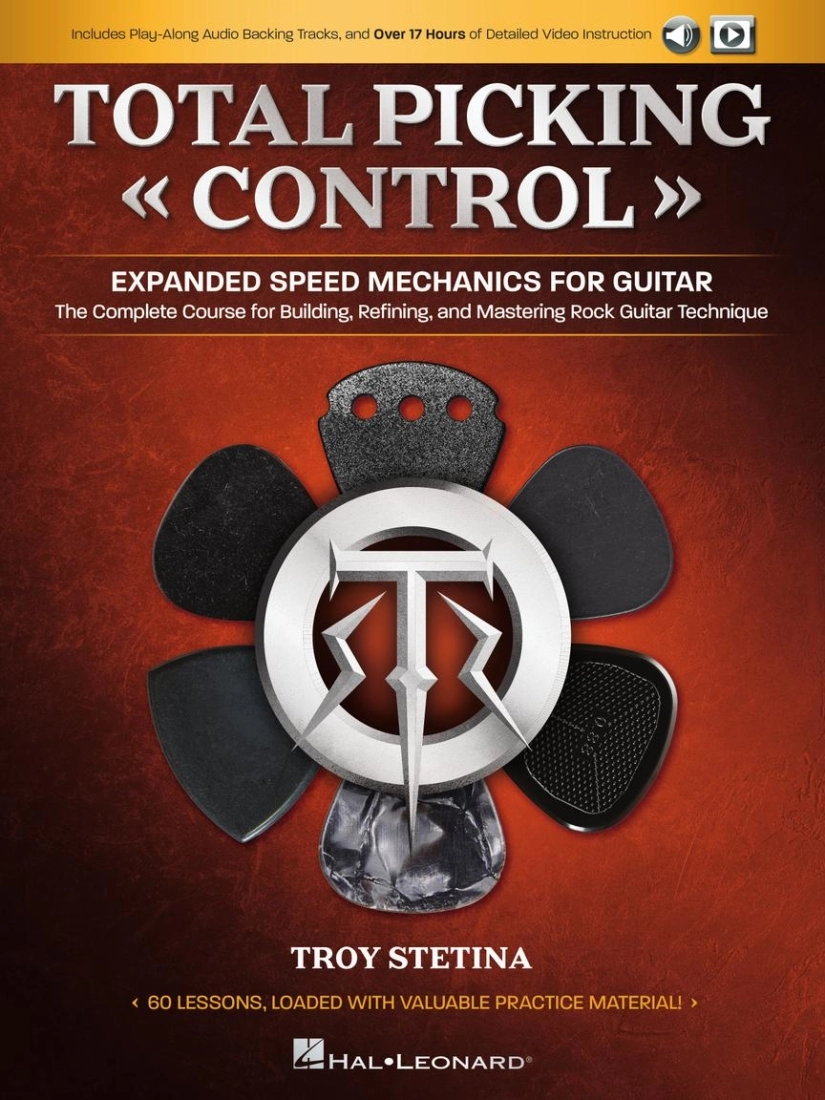 Total Picking Control: Expanded Speed Mechanics for Guitar - Stetina - Guitar - Book/Media Online