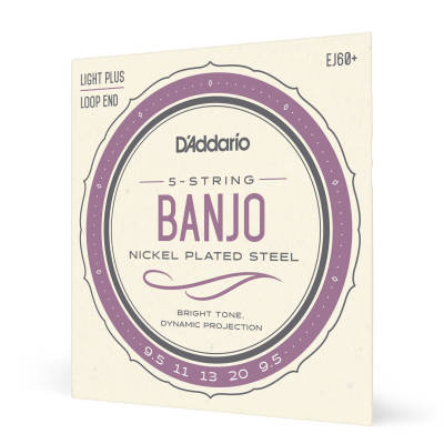 DAddario - EJ60+ - Nickel 5-String Banjo Light Plus