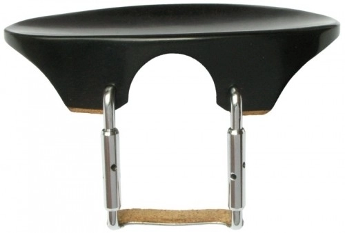 Flesh-Flat Centre Mount Violin Chin Rest - Ebony