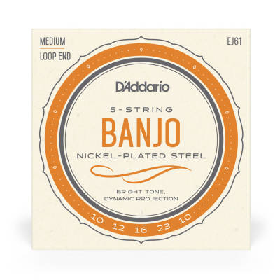 EJ61 - Nickel 5-String Banjo Medium