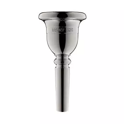 Laskey - Silver Plated Tuba Mouthpiece - 30G, European Shank