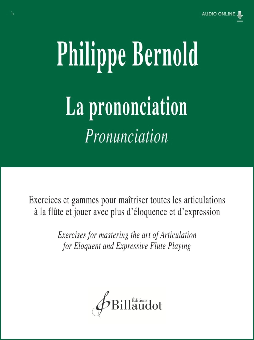 La Prononciation - Bernold - Flute - Book/Audio Online