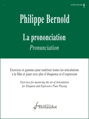 Gerard Billaudot - La Prononciation - Bernold - Flute - Book/Audio Online