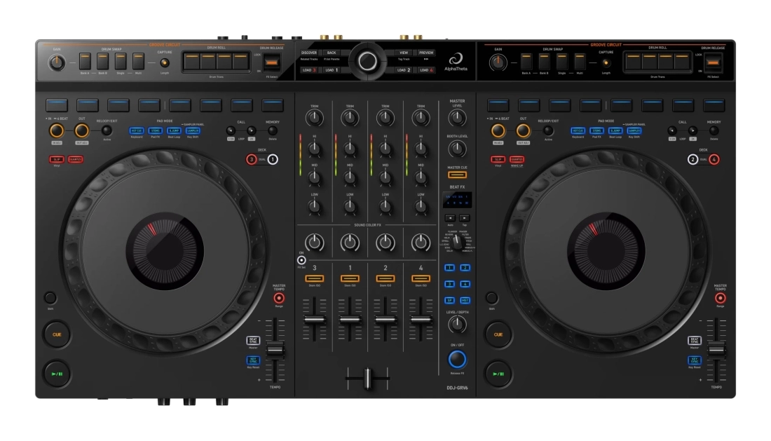 DDJ-GRV6 4-Channel Performance DJ Controller