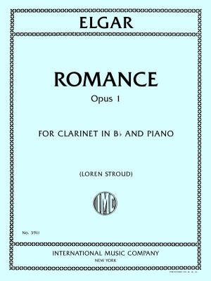 International Music Company - Romance, Opus 1 - Elgar/Stroud - Clarinet/Piano - Book