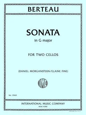 International Music Company - Sonata in G major - Berteau /Morganstern /Fine - Cello Duet - Book