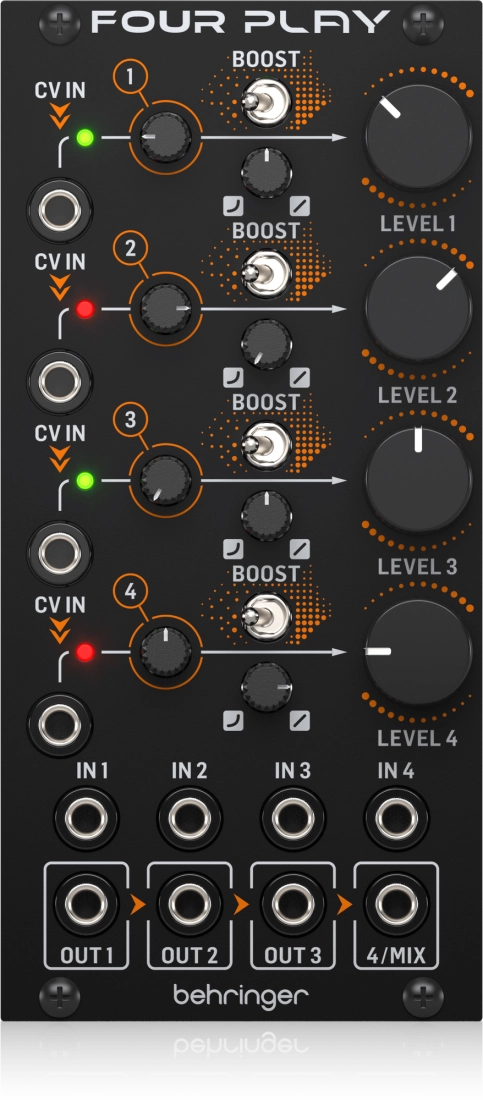 Four Play Quad VCA and Mixer Module