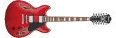Ibanez - AS Artcore 12-String Semi-Hollowbody Electric Guitar - Transparent Cherry Red