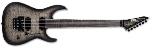 ESP Guitars - LTD Deluxe M-1007 Baritone 7-String Electric Guitar - Charcoal Burst Satin