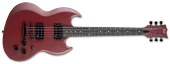 ESP Guitars - VOLSUNG Lars Frederiksen Signature Electric Guitar with Hardshell Case - Oxblood Satin