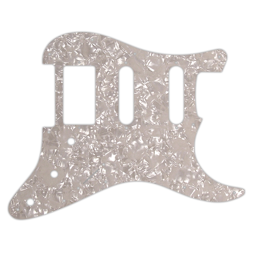 Custom Pickguard for Single Humbucker, Dual Single Coil Fender Stratocaster - Aged Pearl