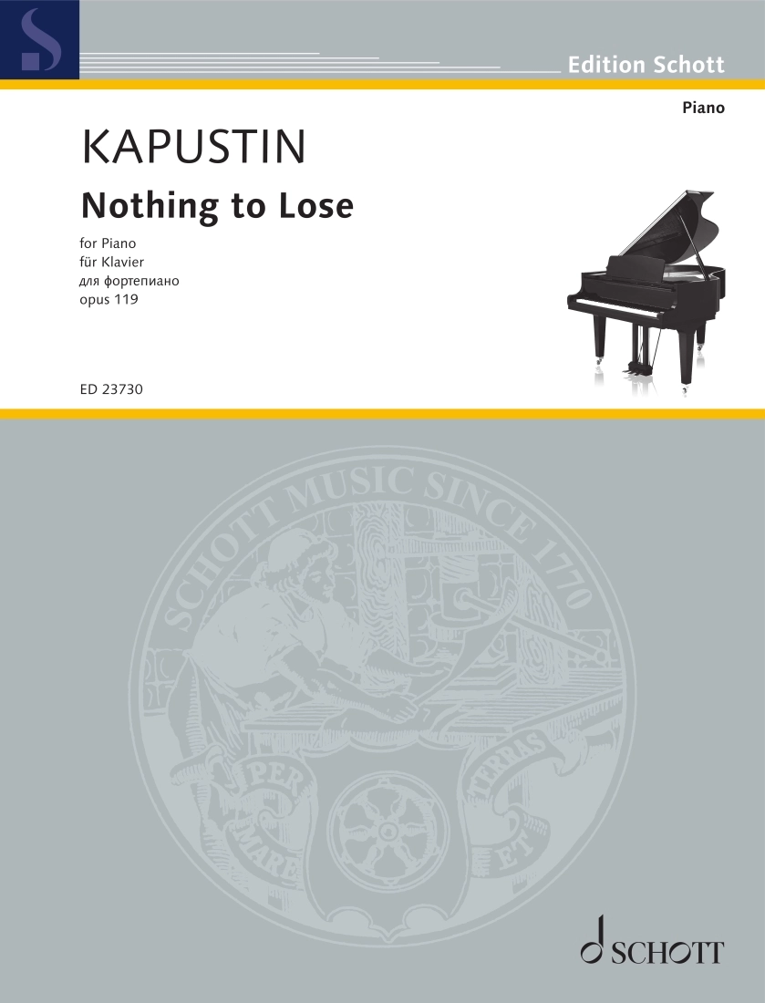 Nothing to Lose, Op. 119 - Kapustin - Piano - Book