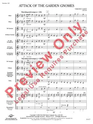 Attack of the Garden Gnomes - Loest - Concert Band - Gr. 0.5