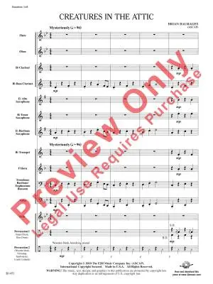 Creatures in the Attic - Balmages - Concert Band - Gr. 0.5