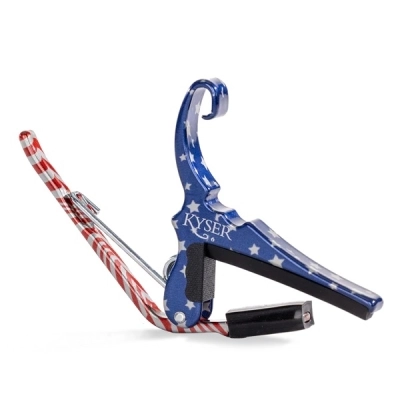 Kyser - Quick-Change Acoustic Guitar Capo - Stars & Stripes