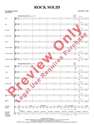 Rock Solid - Carlin - Concert Band - Gr. 0.5